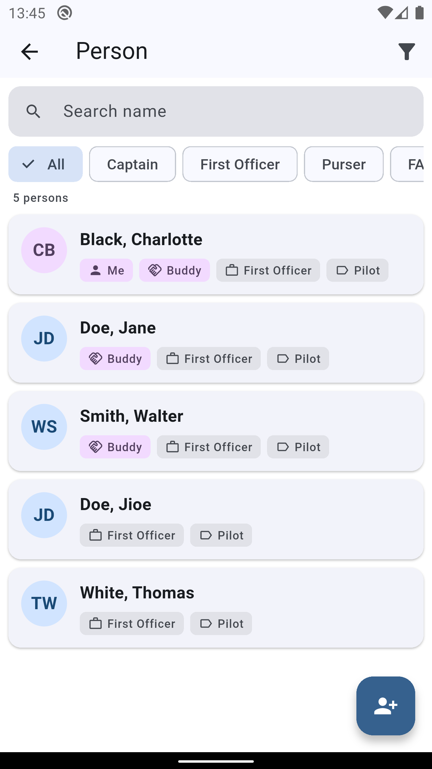 Person list