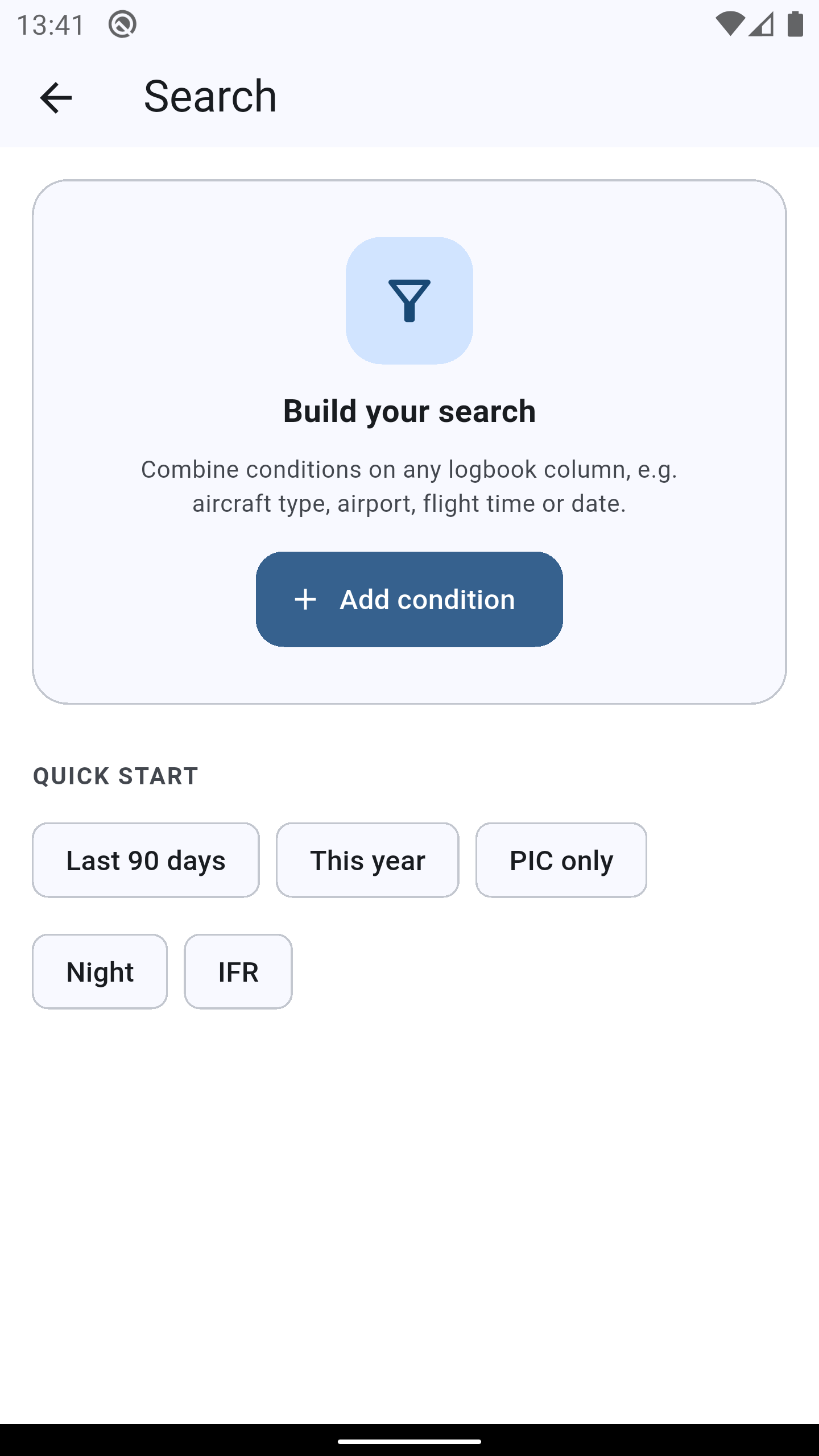 Search page
